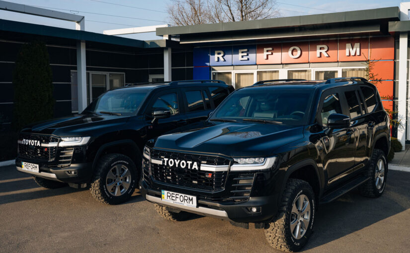 Armored Toyota Land Cruiser 300 GR on the territory of REFORM