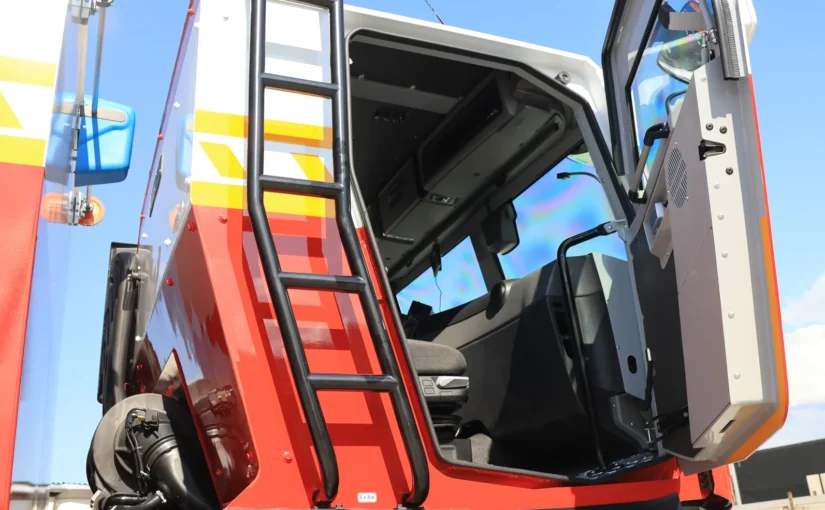 Броньована кабіна Renault Trucks K на піротехнічній машині REFORM ПМ-В