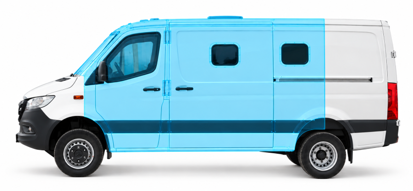 Броньований Mercedes-Benz Sprinter REFORM - броньована капсула